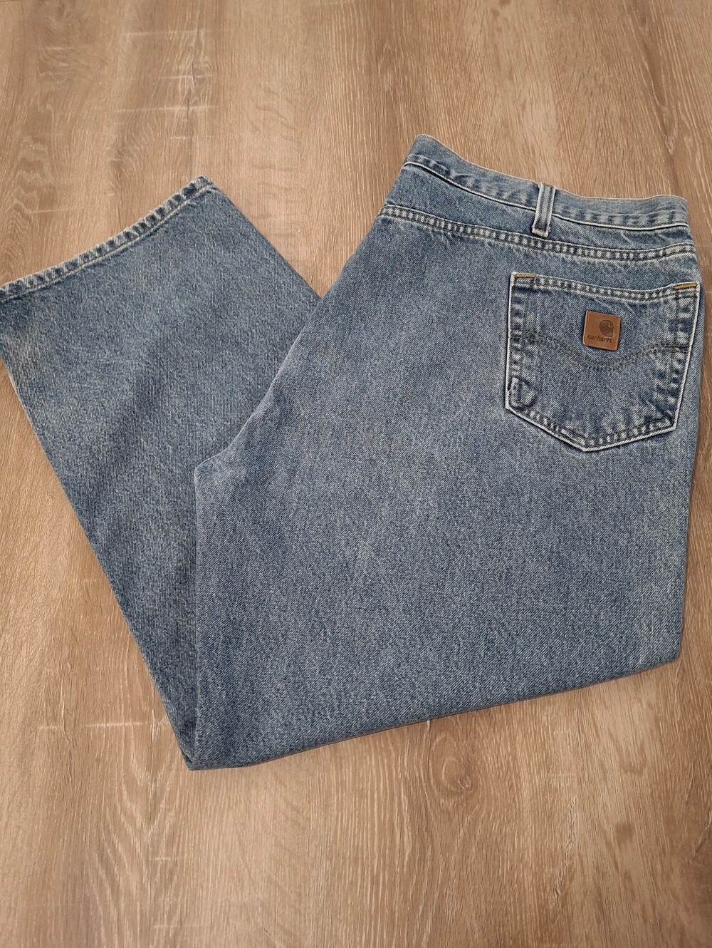 Carhartt B460 DPS Relaxed Fit Jeans Men's 48x28 Light Blue Workwear
